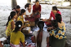 Maternal hygiene kit distribution